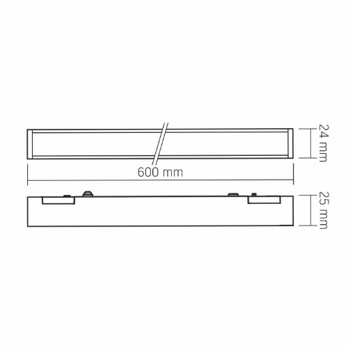 LED Світильник магнітний трековий 21W 4000К 48V чорний VL-TRMS-LD460B Videx - Фото 2 LED Світильник магнітний трековий 21W 4000К 48V чорний VL-TRMS-LD460B Videx - зображення 2