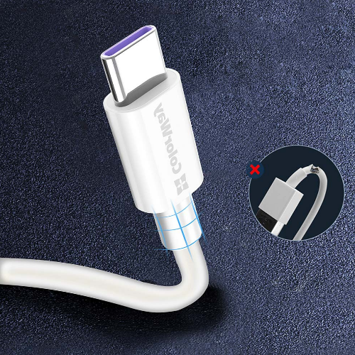 Кабель USB Type-C ColorWay CW-CBUC019-WH 5,0А 1м білий - изображение 4