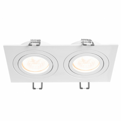 LED Світильник врізний під лампу 2*GU10 білий VL-SPF23S-W Videx - изображение 4