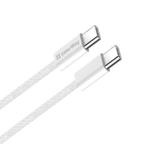Кабель USB PD Type-C/Type-C ColorWay CW-CBPDCC068-GR 3,0A 60W 2м сірий - Фото 2 Кабель USB PD Type-C/Type-C ColorWay CW-CBPDCC068-GR 3,0A 60W 2м сірий - изображение 2