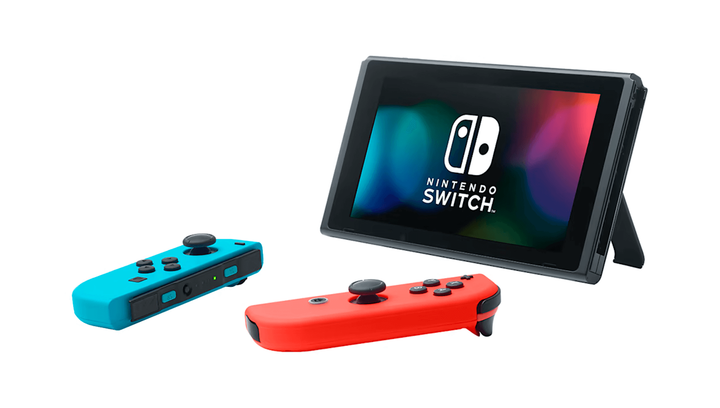 Консоль Nintendo Switch HAC-001(-01) V2 Модифицированная 128GB Blue Red + 5 Встроенных Игр Б/У - изображение 3