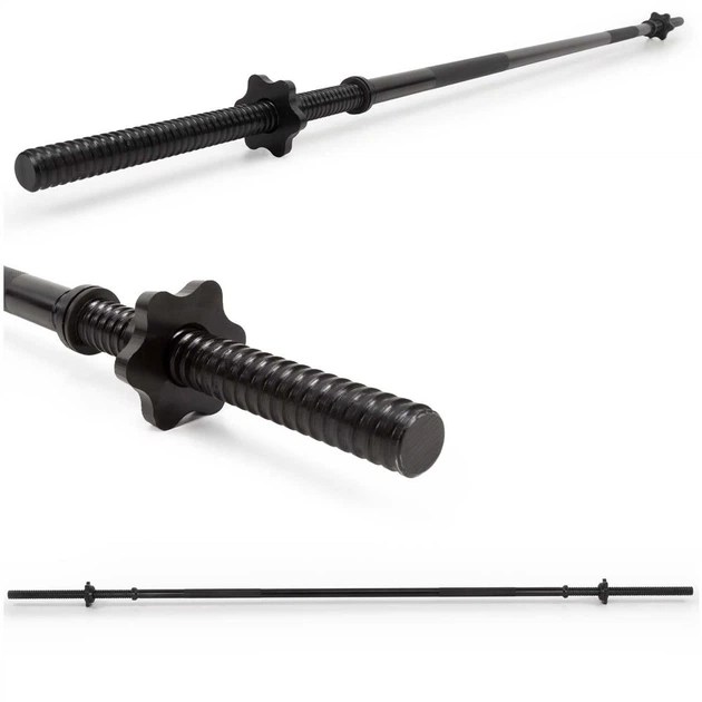 Гриф Actiget прямий різьбовий чорний 180 см штанга та затискачі 25 мм ACT0011 (5908455308144) - зображення 4