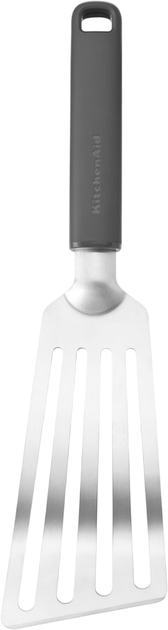 Лопатка KitchenAid Classic з прорізами 31.5 см Сіра (KHA024OHCHGG) - Фото 1 Лопатка KitchenAid Classic з прорізами 31.5 см Сіра (KHA024OHCHGG) - зображення 1