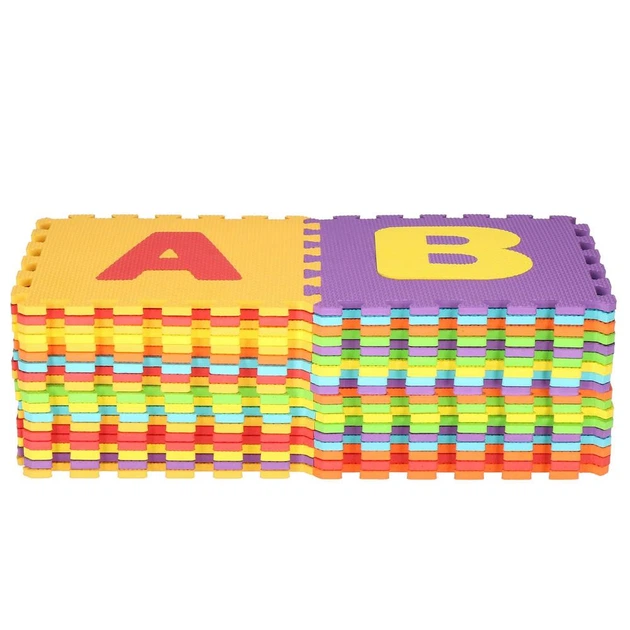 Килимок пінний Пазл Springos Алфавіт цифри 172x172 см (5907719428000) - зображення 8