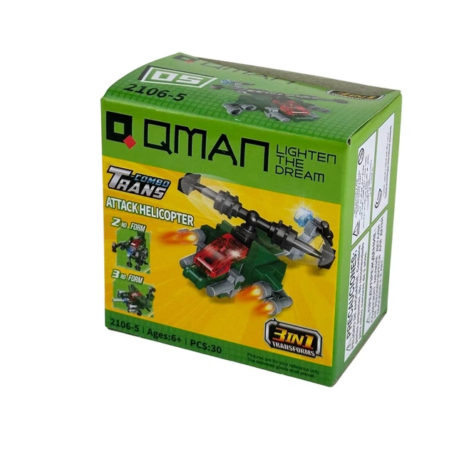 Конструктор Qman 2106 Trans-collector 30-36 деталей мікс - Фото 1 Конструктор Qman 2106 Trans-collector 30-36 деталей мікс - изображение 1