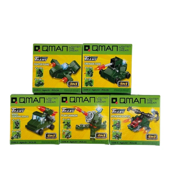Конструктор Qman 2106 Trans-collector 30-36 деталей мікс - Фото 3 Конструктор Qman 2106 Trans-collector 30-36 деталей мікс - изображение 3