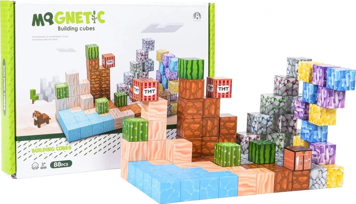 Конструктор магнітний 3D 88 елементів ZKL.CH1318 (5903864973983) - зображення 6