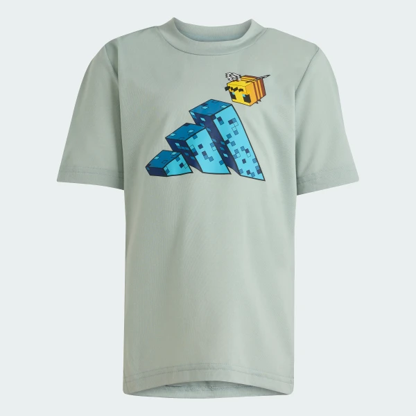 Детский летний комплект (футболка + шорты) для мальчика Adidas Minecraft KD0978 122 см Wonder Sage (4068821216341) - Фото 7 Детский летний комплект (футболка + шорты) для мальчика Adidas Minecraft KD0978 122 см Wonder Sage (4068821216341) - изображение 7