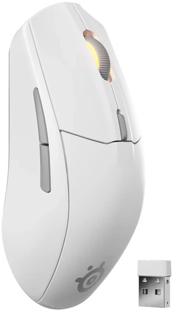 Mysz SteelSeries Rival 3 Gen 2 Wireless/Bluetooth White (5707119062251) - obraz 3