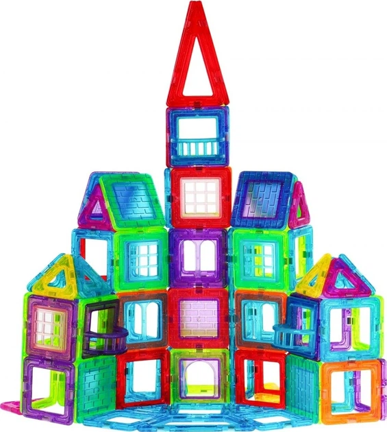 Конструктор магнітний MEGA 184 елементи ZKL.M008 (5903864909395) - зображення 3