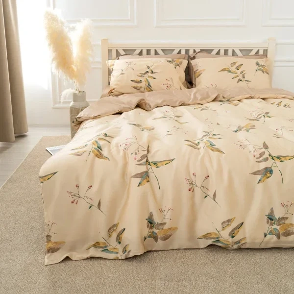 Комплект постельного белья Viluta Евро Tencel Т-04 - изображение 3
