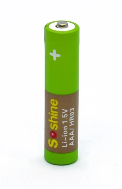Акумулятор AAA Soshine 1.5V 730 mAh 1100 mWh (18882-hbr) - изображение 2