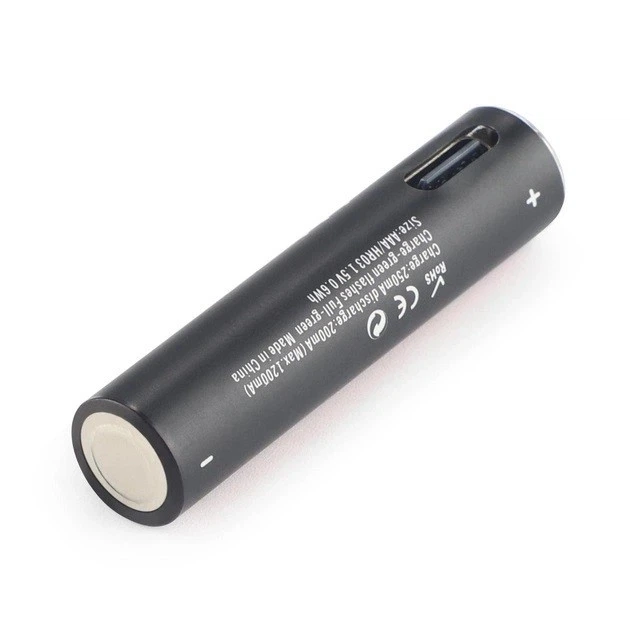 Аккумулятор AAA Soshine 1.5V 400 mAh 600 mWh с Type-C зарядкой / Батарейка аккумуляторная - изображение 2
