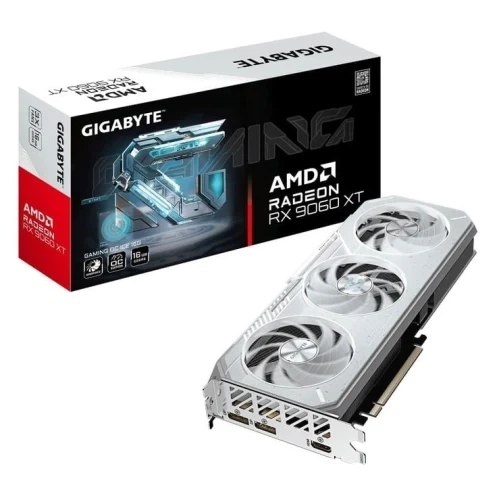 Відеокарта Radeon RX 9060 XT, Gigabyte, GAMING OC ICE (White Edition), 16Gb GDDR6, 128-bit, HDMI/2xDP, 3320/20000 MHz, 8-pin (GV-R906XGAMINGOCICE-16GD) - Фото 5 Відеокарта Radeon RX 9060 XT, Gigabyte, GAMING OC ICE (White Edition), 16Gb GDDR6, 128-bit, HDMI/2xDP, 3320/20000 MHz, 8-pin (GV-R906XGAMINGOCICE-16GD) - изображение 5