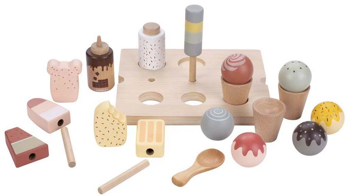 Біговел Quint Wooden Balance Bike Ice Cream Cart Jack & Jacky (640040) (8716096020199) - зображення 7