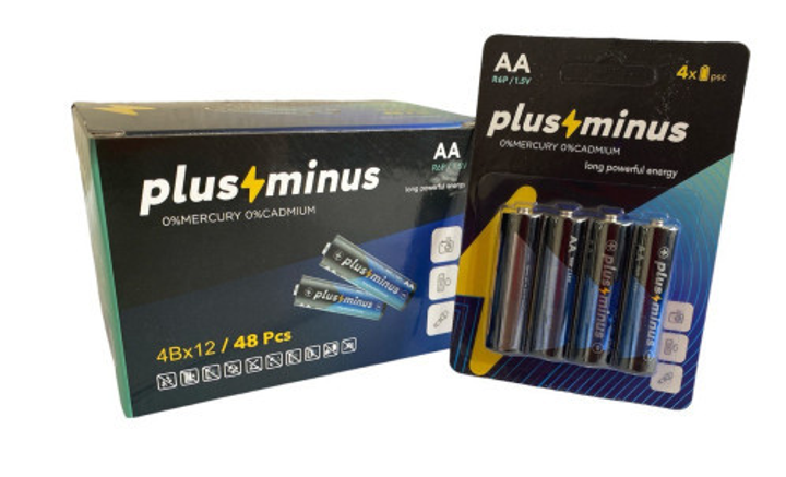 Батарейка пальчиковая Plus Minus AA R6 1 шт - изображение 3