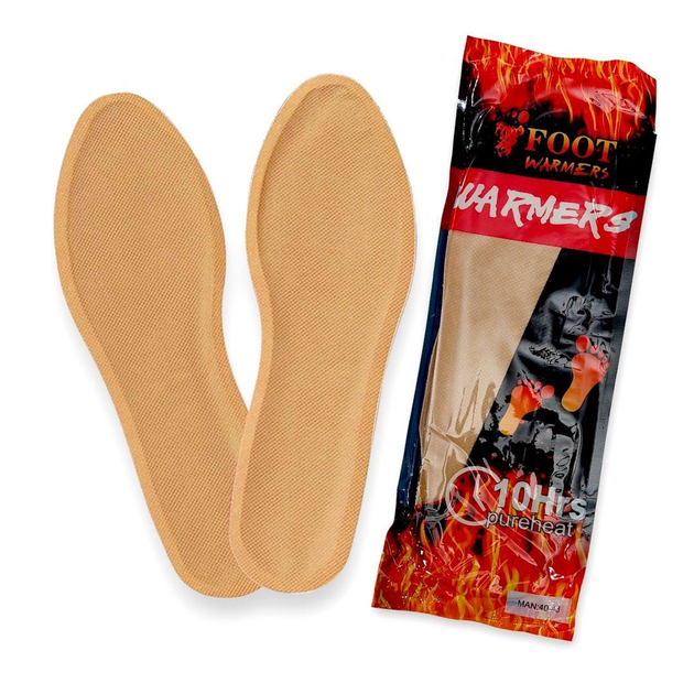 Одноразові устілки грілки Foot Warmers з хімічним підігрівом 43-45 - зображення 4