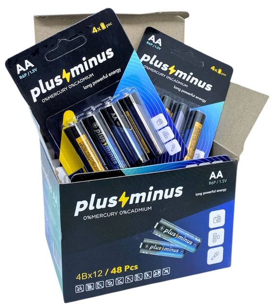 Батарейка пальчиковая Plus Minus AA R6 1 шт - изображение 6
