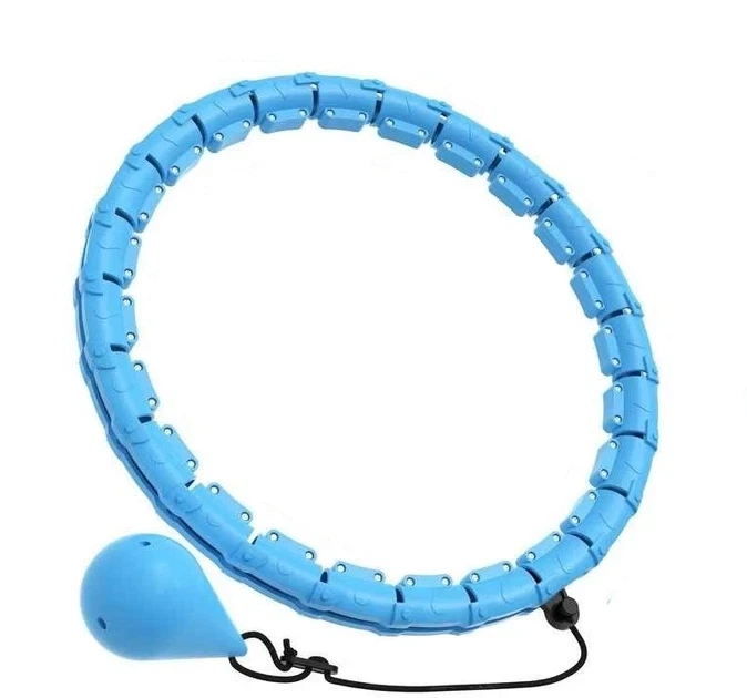 Обруч масажний Smal box для талії Hula Hoop хулу-хуп для фітнесу та схуднення Синій 0250 - Фото 4 Обруч масажний Smal box для талії Hula Hoop хулу-хуп для фітнесу та схуднення Синій 0250 - зображення 4