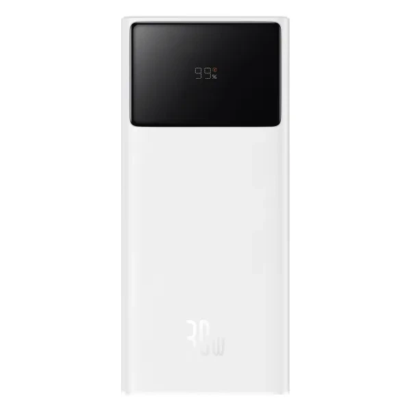 Зовнішній акумулятор Baseus Star-Lord Digital Display 30000 mAh 30W White - зображення 2