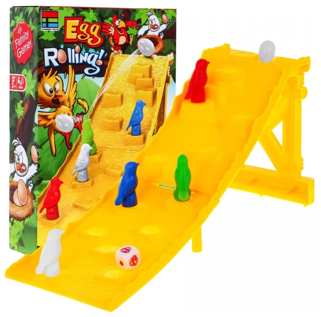 Настільна гра Падаюче яйце Перегони пташок + 4 фішки + кубик + фігурка яйця для дітей 3+ (ZGR.007-124) (5903864950724) - зображення 3