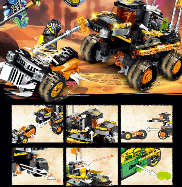 Конструктор NINJAGO Боевой внедорожник ниндзя 615 деталей Нинзяго MG859 - Фото 4 Конструктор NINJAGO Боевой внедорожник ниндзя 615 деталей Нинзяго MG859 - изображение 4