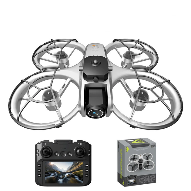 Квадрокоптер дрон ZHRC Z4 з екраном 4.3" Wi-Fi FPV 4K подвійна камера безщіткові мотори уникнення перешкод 360° оптичне позиціонування до 500 м складаний + кейс - Фото 3 Квадрокоптер дрон ZHRC Z4 з екраном 4.3" Wi-Fi FPV 4K подвійна камера безщіткові мотори уникнення перешкод 360° оптичне позиціонування до 500 м складаний + кейс - изображение 3