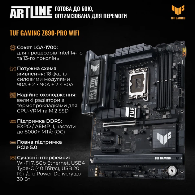 Комп'ютер в столі ARTLINE Overlord DESK Windows 11 Pro (DESKv19Win) - изображение 3