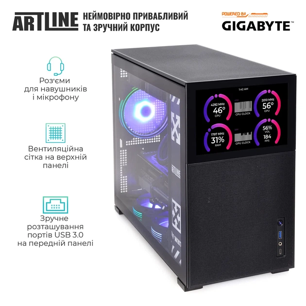 Комп'ютер ARTLINE Gaming D31 Windows 11 Home (D31v116Win) - Фото 4 Комп'ютер ARTLINE Gaming D31 Windows 11 Home (D31v116Win) - зображення 4