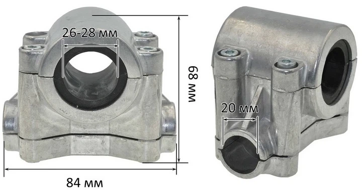 Кріплення ручок керма до штанги для мотокоси Oleo-Mac Sparta 25, 074000183AR (кос761) - зображення 4