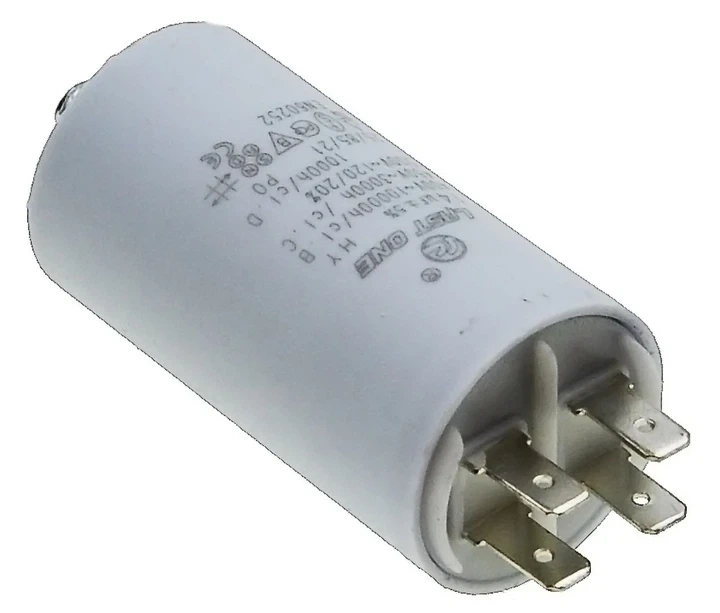 Конденсатор 14 мкФ (35×65 мм, клеммы + винт, HY2 CBB-60M) (кон008)) - Фото 1 Конденсатор 14 мкФ (35×65 мм, клеммы + винт, HY2 CBB-60M) (кон008)) - изображение 1