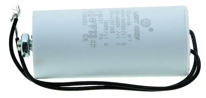 Конденсатор 40 мкФ (45×100 мм, провода + винт HY10 CBB-60L) (кон326)) - изображение 3