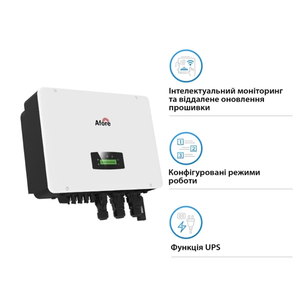 Гибридный инвертор Afore AF15K-TH Aton 15KW HV-battery 2 MPPT Wi-Fi 220/380V Трифазний (AF15K-TH(Aton)) - Фото 4 Гибридный инвертор Afore AF15K-TH Aton 15KW HV-battery 2 MPPT Wi-Fi 220/380V Трифазний (AF15K-TH(Aton)) - изображение 4