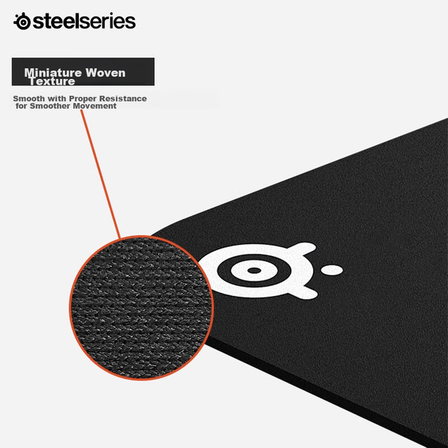 Ігрова поверхня SteelSeries QcK Large (QcK+) Black - зображення 4