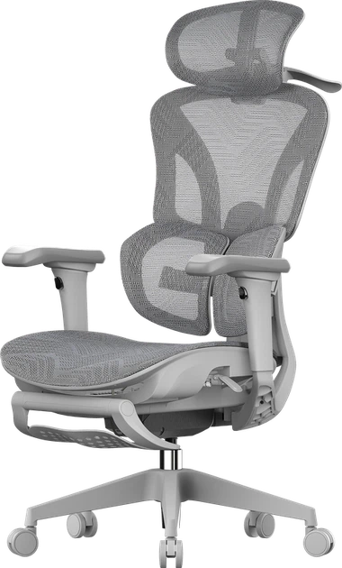 Крісло офісне OfficePro OC950G Grey - изображение 6