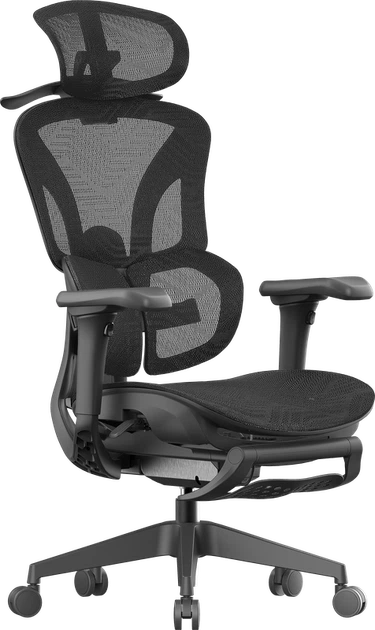 Крісло офісне OfficePro OC950B Black - зображення 5