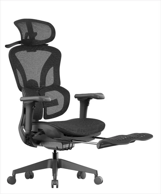 Крісло офісне OfficePro OC950B Black - зображення 7
