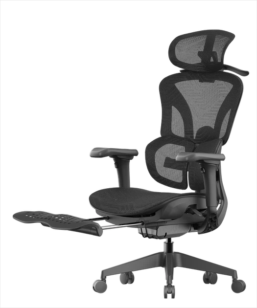 Крісло офісне OfficePro OC950B Black - зображення 8