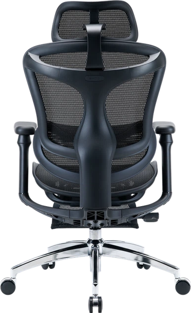 Крісло офісне з підставкою для ніг Sihoo DORO C300L Mesh Black with footrest - зображення 2