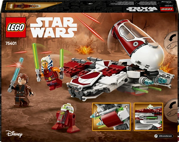 Конструктор LEGO Star Wars Джедайський перехоплювач Асоки 290 деталей (75401) - Фото 3 Конструктор LEGO Star Wars Джедайський перехоплювач Асоки 290 деталей (75401) - изображение 3