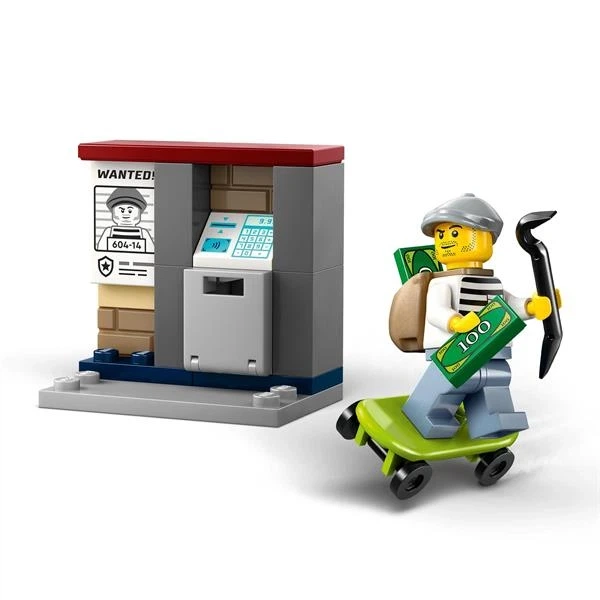 Конструктор LEGO City Переслідування на поліцейському мотоциклі 65 деталей (60455) - Фото 3 Конструктор LEGO City Переслідування на поліцейському мотоциклі 65 деталей (60455) - изображение 3