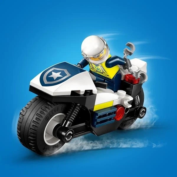 Конструктор LEGO City Переслідування на поліцейському мотоциклі 65 деталей (60455) - Фото 8 Конструктор LEGO City Переслідування на поліцейському мотоциклі 65 деталей (60455) - изображение 8
