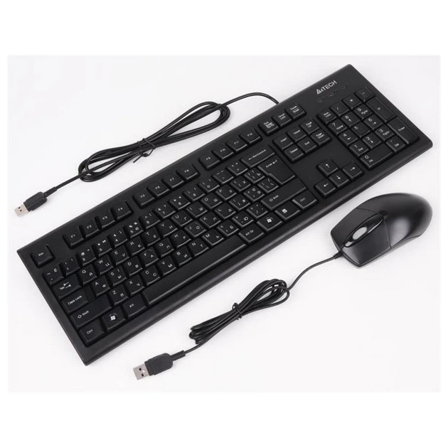 Комплект клавиатура и мышь A4Tech KRS-8572 проводной Black (KRS-8572 Black) - изображение 2
