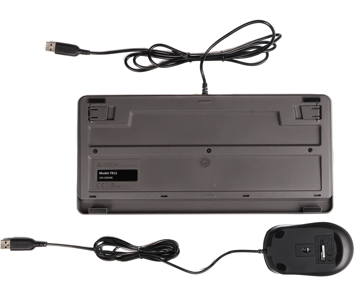 Комплект клавиатура и мышь A4Tech Fstyler F1110 проводной USB Grey (F1110 Grey) - изображение 5