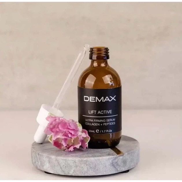 Колагеново-пептидний бустер "Ліфт Актив" - Demax Lift Active Ultra Firming Serum Collagen Peptides 50 мл - Фото 5 Колагеново-пептидний бустер "Ліфт Актив" - Demax Lift Active Ultra Firming Serum Collagen Peptides 50 мл - зображення 5
