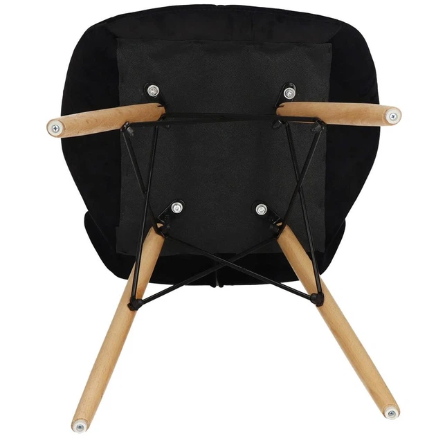 Krzesło Torino do kuchni i salonu Springos Czarny welur DC0029 (5907719470115) - obraz 6