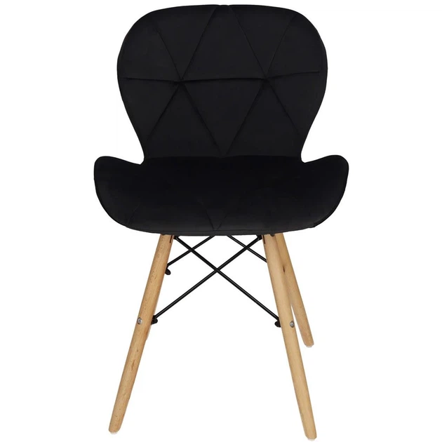 Krzesło Torino do kuchni i salonu Springos Czarny welur DC0029 (5907719470115) - obraz 11
