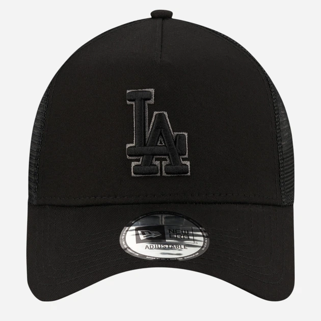 Кепка літня New Era Bob Logo 9Forty Trucker Dodgers 12523912 One Size Чорна (194790986351) - зображення 3