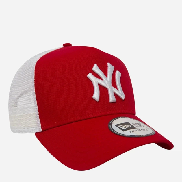 Czapka z daszkiem z siatką New Era Clean Trucker Nyy 11588488 One Size Czerwony/Biały - obraz 3