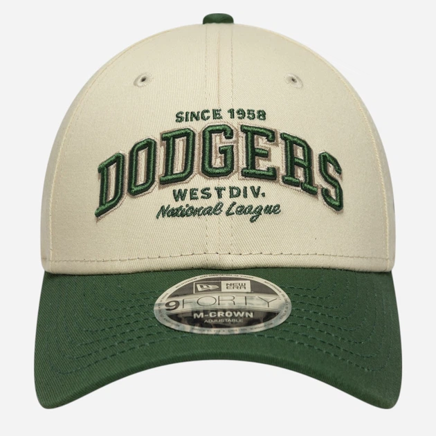 Кепка New Era Wordmark 940 Mc La Dodgers 60771814 One Size Кремовий/Зелений (199196503713) - зображення 3
